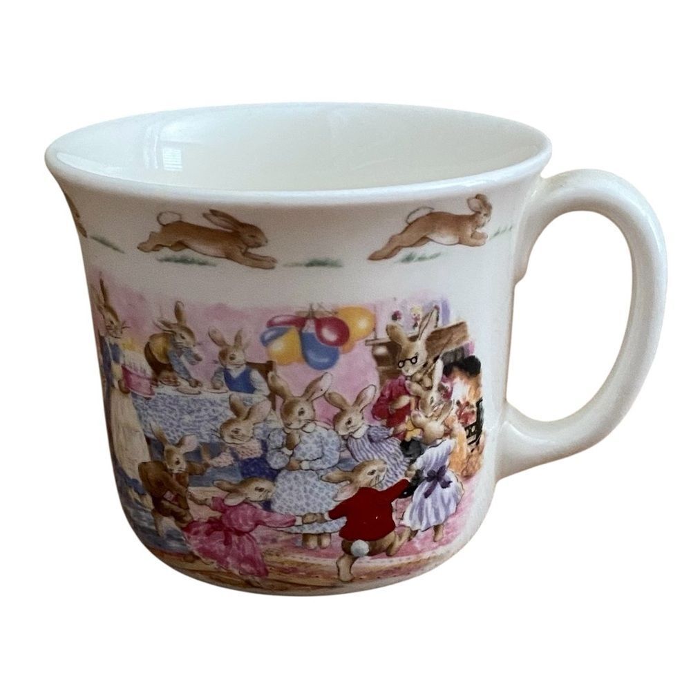 Royal Doulton Fine Bone China Happy Birthday From Bunnykins Mug/Cup EUC! Baby